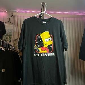 The Simpsons Bart Simpson 'Player' 2003 Gaming T-Shirt Size L